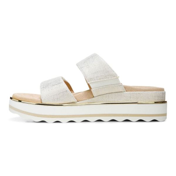 Vionic | Women's Brandie Flatform Sandal - Marshmallow Linen