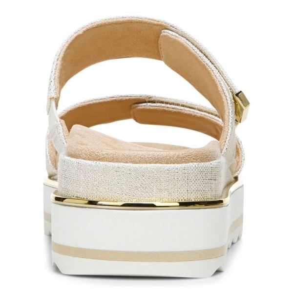 Vionic | Women's Brandie Flatform Sandal - Marshmallow Linen