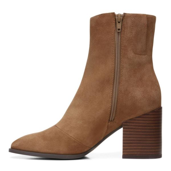 Vionic | Women's Harper Ankle Boot - Toffee Suede