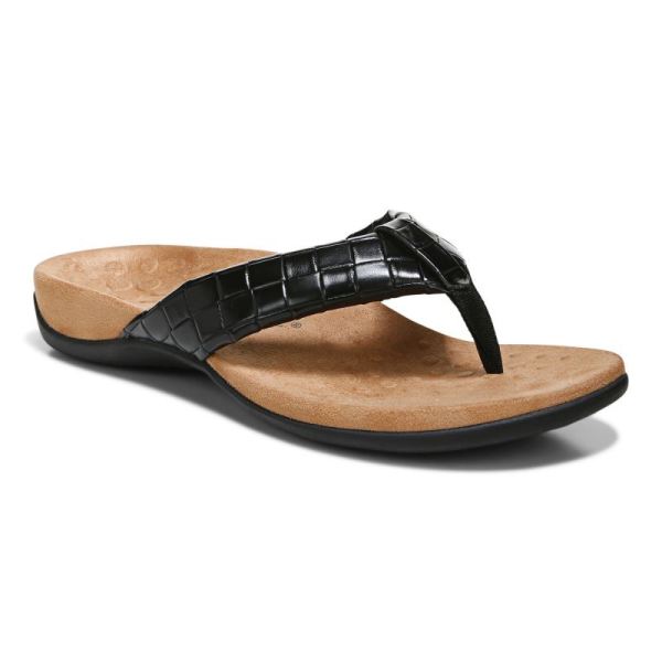 Vionic | Women's Layne Toe Post Sandal - Black