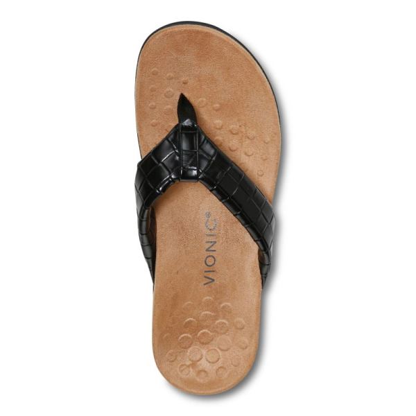 Vionic | Women's Layne Toe Post Sandal - Black