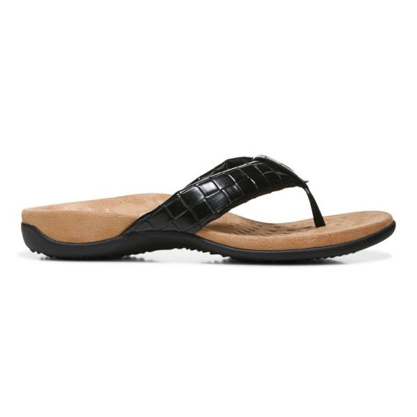 Vionic | Women's Layne Toe Post Sandal - Black