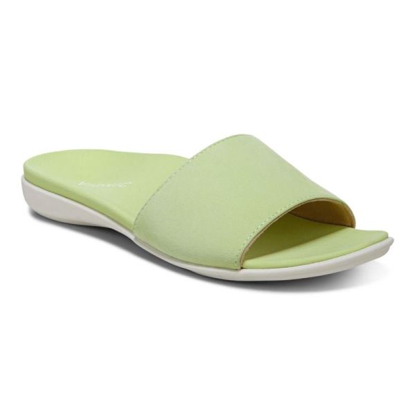 Vionic | Women's Val Slide Sandal - Pale Lime