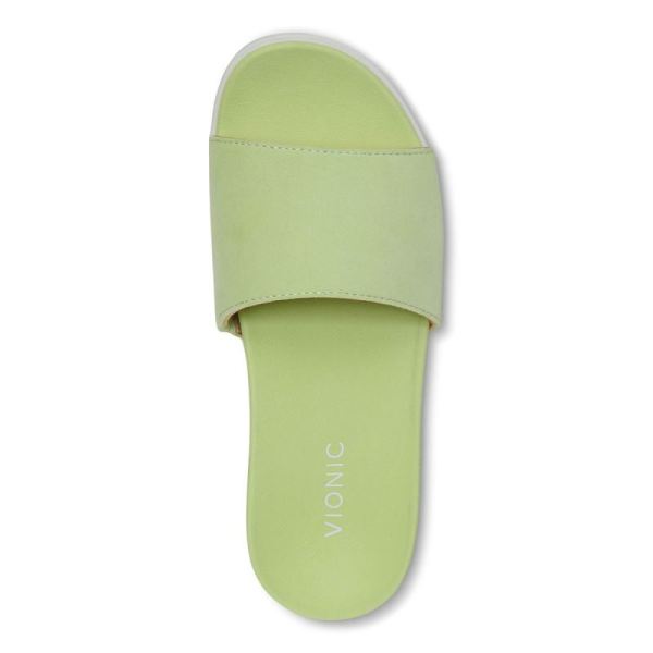 Vionic | Women's Val Slide Sandal - Pale Lime