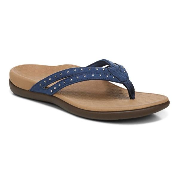 Vionic | Women's Tasha Toe Post Sandal - Dark Blue