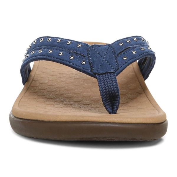 Vionic | Women's Tasha Toe Post Sandal - Dark Blue