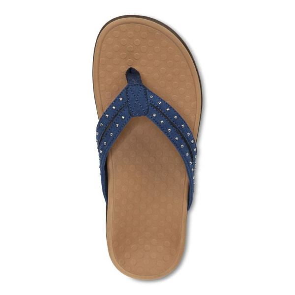 Vionic | Women's Tasha Toe Post Sandal - Dark Blue