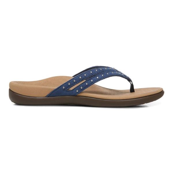 Vionic | Women's Tasha Toe Post Sandal - Dark Blue