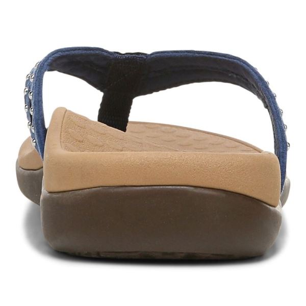 Vionic | Women's Tasha Toe Post Sandal - Dark Blue