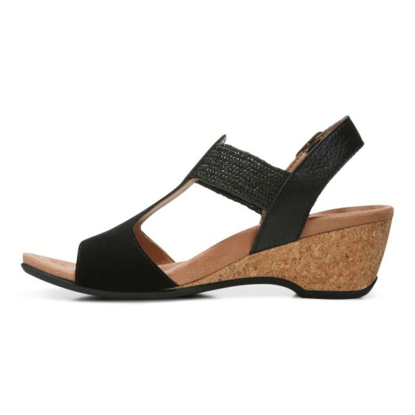 Vionic | Women's Kaytie Wedge Sandal - Black