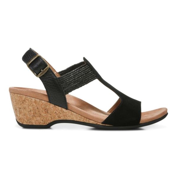 Vionic | Women's Kaytie Wedge Sandal - Black