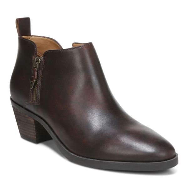 Vionic | Women's Cecily Ankle Boot - Chocolate Leather