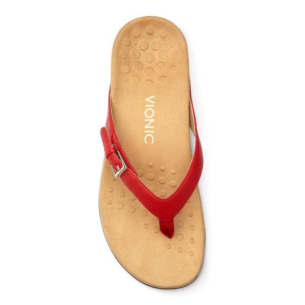 Vionic | Women's Kelby Toe Post Sandal - Red