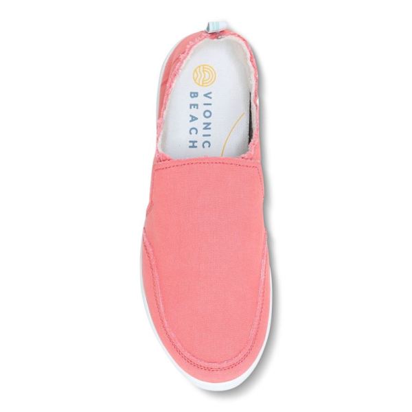 Vionic | Women's Malibu Slip On - Sea Coral Canvas