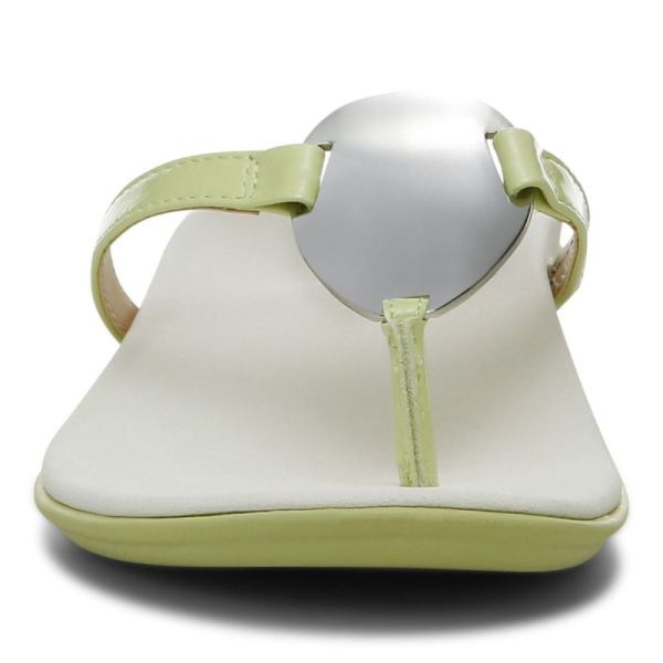 Vionic | Women's Raysa Toe Post Sandal - Pale Lime