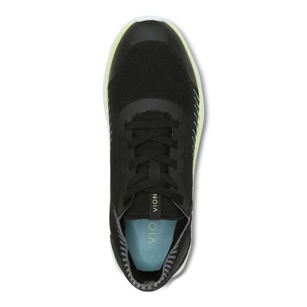 Vionic | Women's Embolden Sneaker - Black Pale Lime