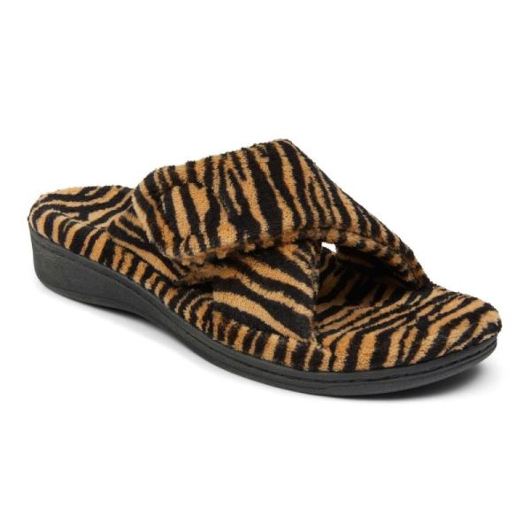 Vionic | Women's Relax Slippers - Natural Tiger