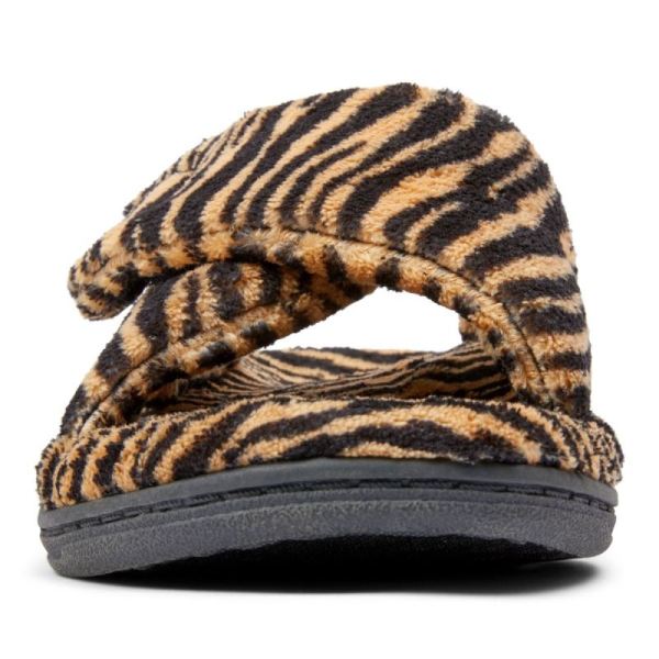 Vionic | Women's Relax Slippers - Natural Tiger