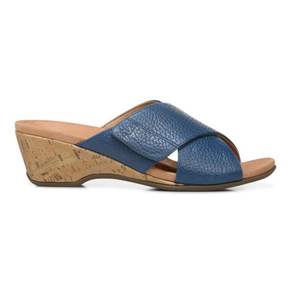 Vionic | Women's Leticia Wedge Sandal - Dark Blue