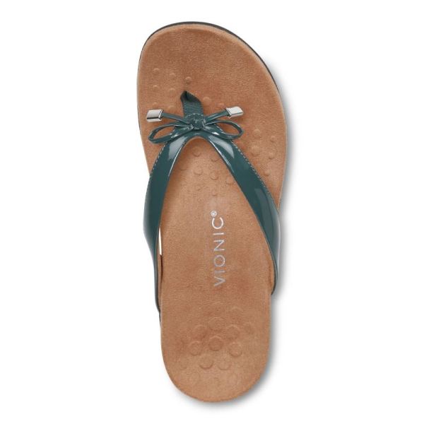 Vionic | Women's Bella Toe Post Sandal - Posy Green