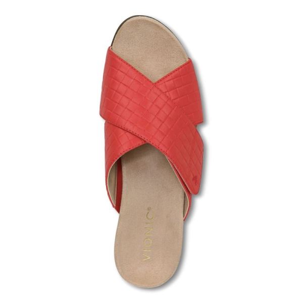 Vionic | Women's Leticia Wedge Sandal - Poppy