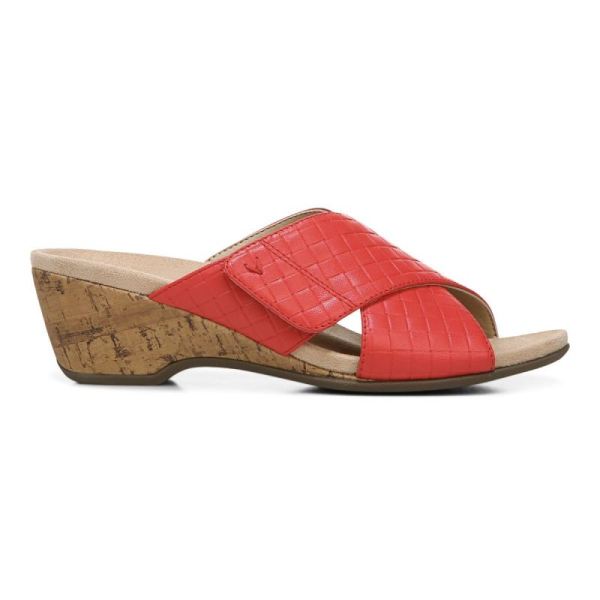 Vionic | Women's Leticia Wedge Sandal - Poppy