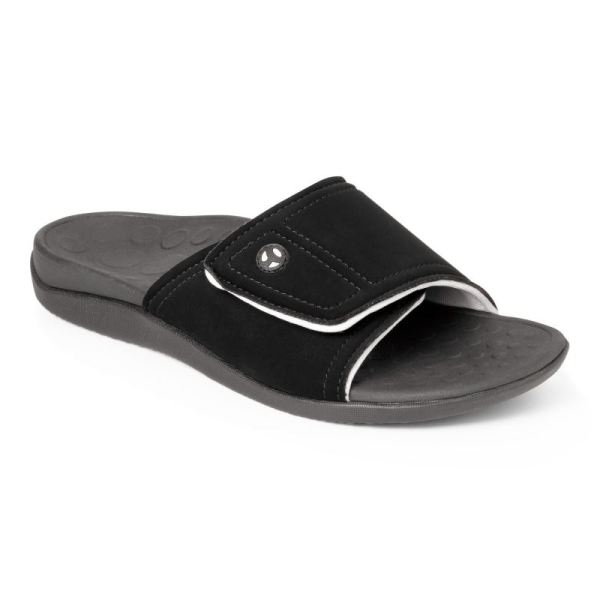 Vionic | Women's Kiwi Slide Sandal - Black Grey