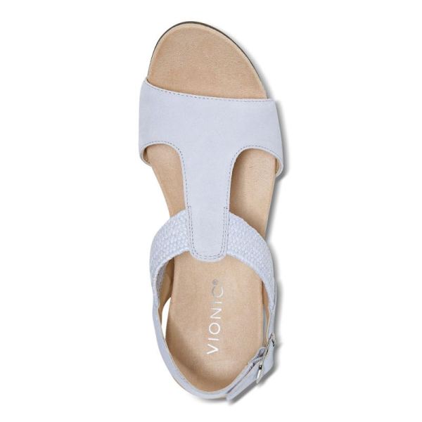 Vionic | Women's Kaytie Wedge Sandal - Blue Haze