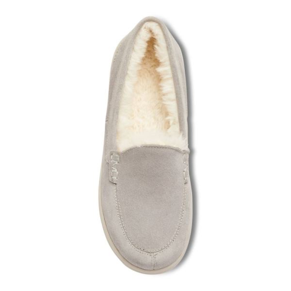 Vionic | Women's Lynez Slipper - Light Grey Suede