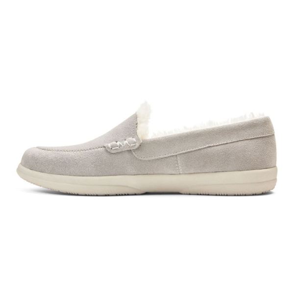 Vionic | Women's Lynez Slipper - Light Grey Suede