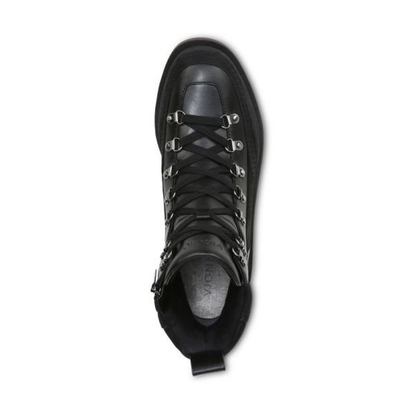 Vionic | Women's Jaxen Boot - Black Leather Textile