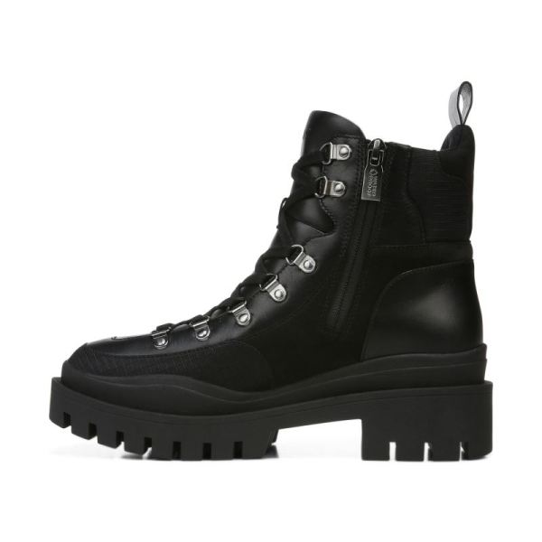 Vionic | Women's Jaxen Boot - Black Leather Textile