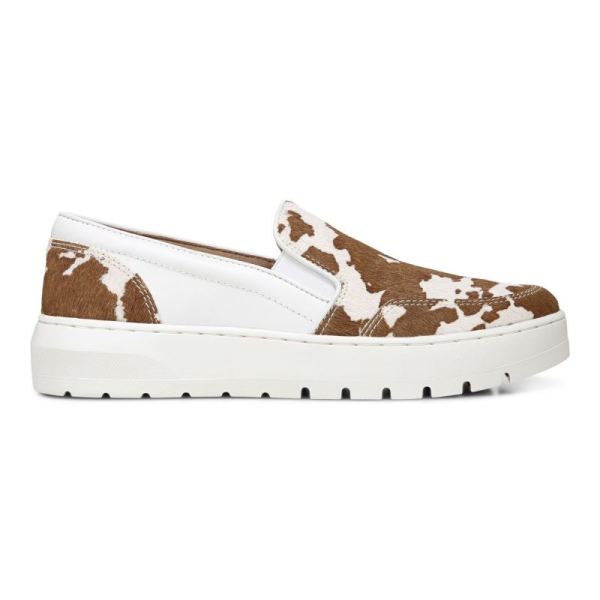 Vionic | Women's Dinora Slip On - Brown Cow Print