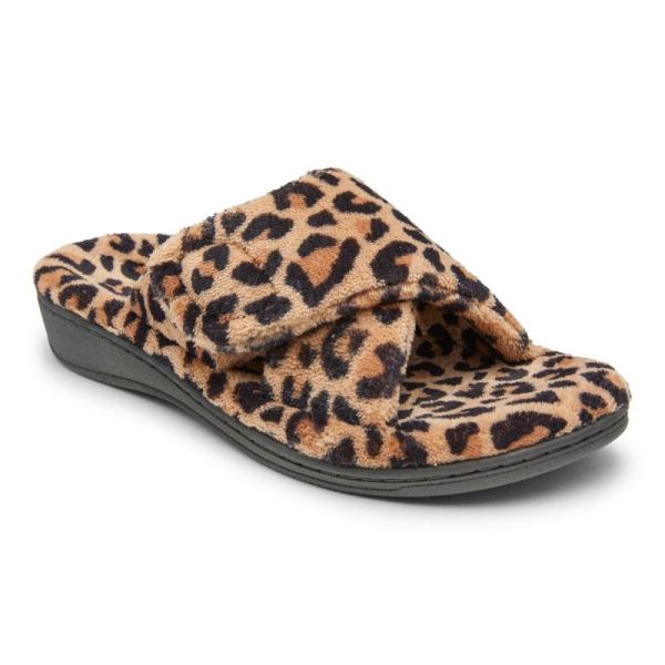 Vionic | Women's Relax Slippers - Natural Leopard