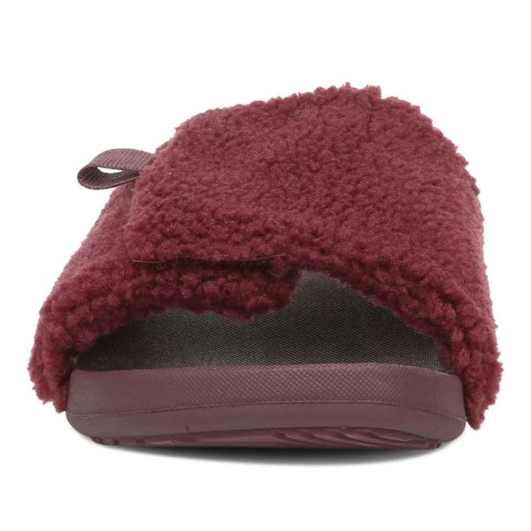 Vionic | Women's Keira Slide Sandal - Port Shearling