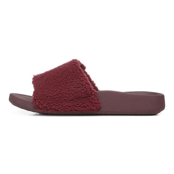 Vionic | Women's Keira Slide Sandal - Port Shearling