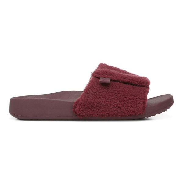 Vionic | Women's Keira Slide Sandal - Port Shearling