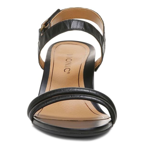 Vionic | Women's Emmy Wedge Sandal - Black