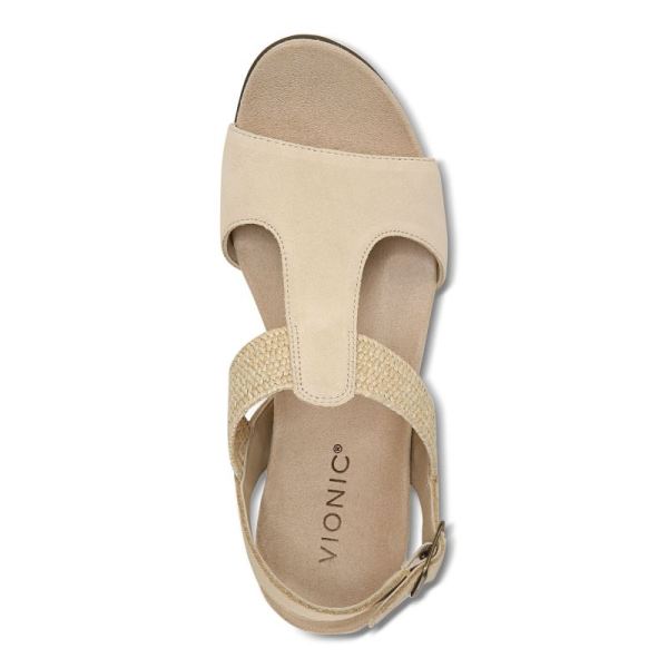 Vionic | Women's Kaytie Wedge Sandal - Semolina