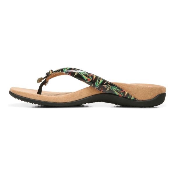 Vionic | Women's Bella Toe Post Sandal - Black Tropical