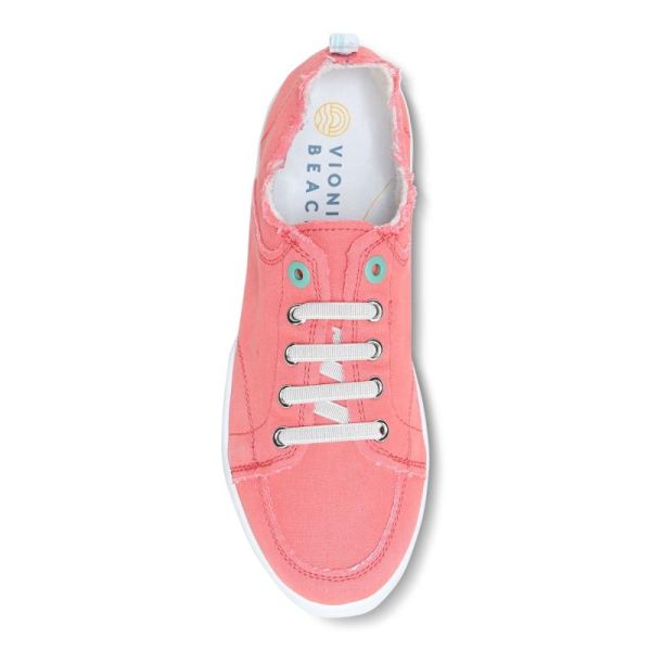 Vionic | Women's Pismo Casual Sneaker - Sea Coral Canvas