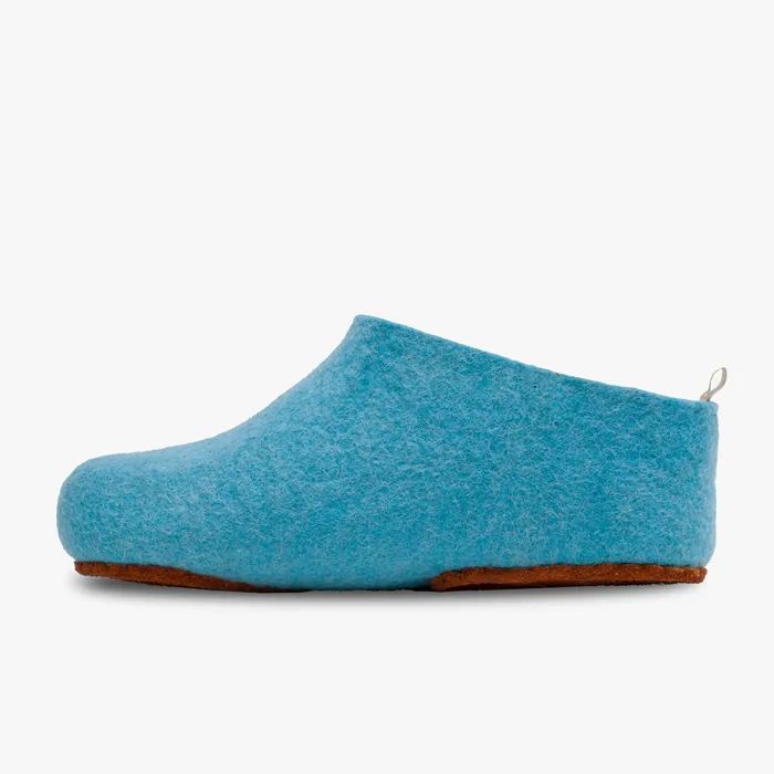 VIVOBAREFOOT | WOMEN'S MIM FELT SLIPPER-AQUA