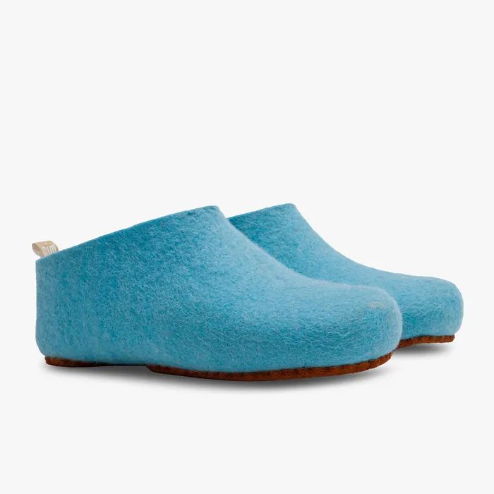 VIVOBAREFOOT | WOMEN'S MIM FELT SLIPPER-AQUA