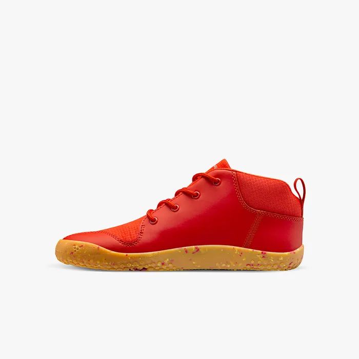 VIVOBAREFOOT | KIDS PRIMUS BOOTIE II ALL WEATHER JUNIORS-FIERY CORAL