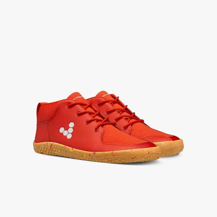 VIVOBAREFOOT | KIDS PRIMUS BOOTIE II ALL WEATHER JUNIORS-FIERY CORAL