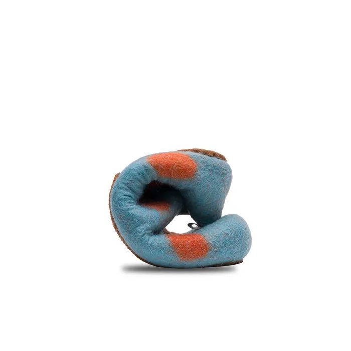 VIVOBAREFOOT | KIDS MIM FELT SLIPPER KIDS-AQUA ORANGE