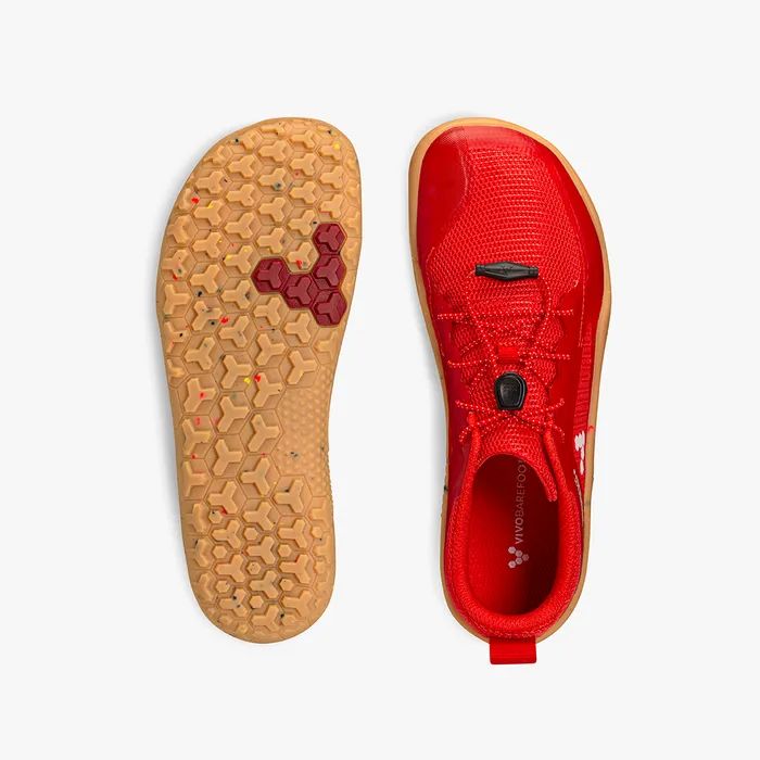 VIVOBAREFOOT | KIDS PRIMUS TRAIL II FG JUNIORS-FIERY CORAL