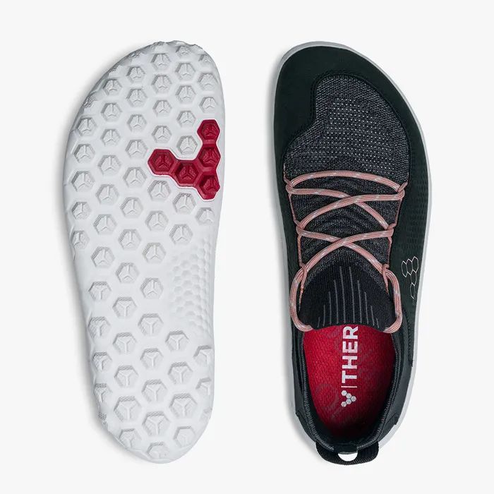 VIVOBAREFOOT | WOMEN'S TRACKER DECON LOW FG2-OBSIDIAN MISTY ROSE