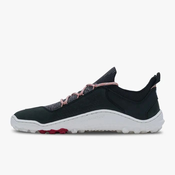 VIVOBAREFOOT | WOMEN'S TRACKER DECON LOW FG2-OBSIDIAN MISTY ROSE