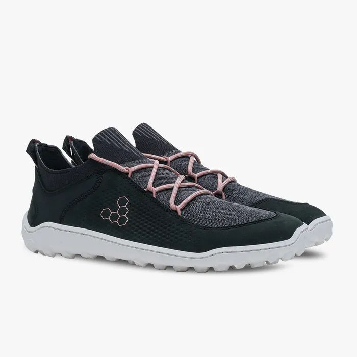 VIVOBAREFOOT | WOMEN'S TRACKER DECON LOW FG2-OBSIDIAN MISTY ROSE